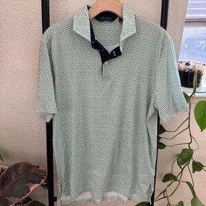 Polo Golf Ralph Lauren Green Geometric Patterned Golf Polo